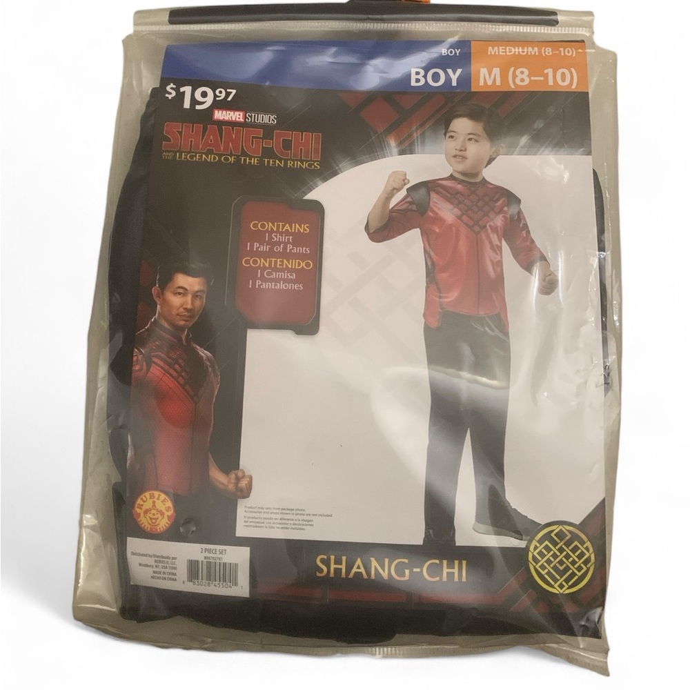 Marvel Studios Shang Chi Child’s 2- Piece Costume (Size Medium 8-10)